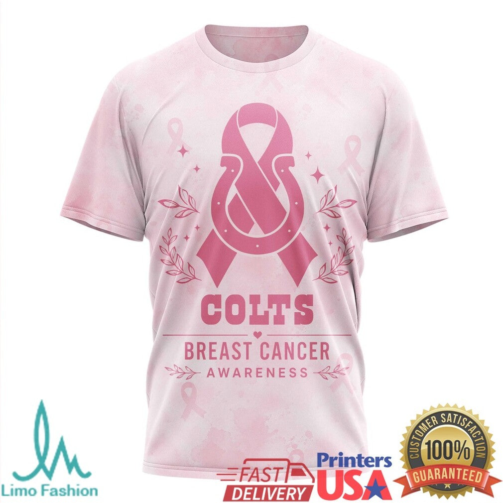 Indianapolis Colts Tackle Breast Cancer Awareness Pink T Shirt - Limotees LLC