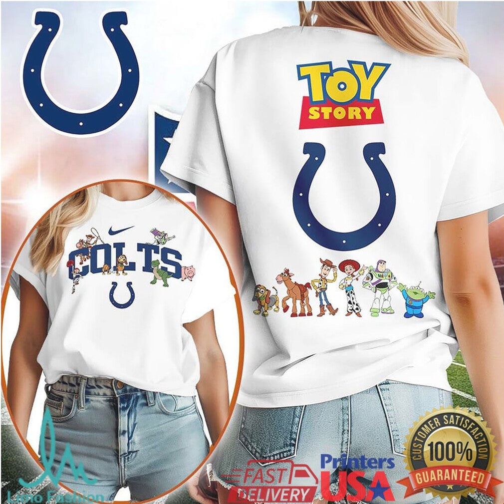 Indianapolis Colts Toy Story Character Custom Women's NFL T Shirt - Limotees LLC