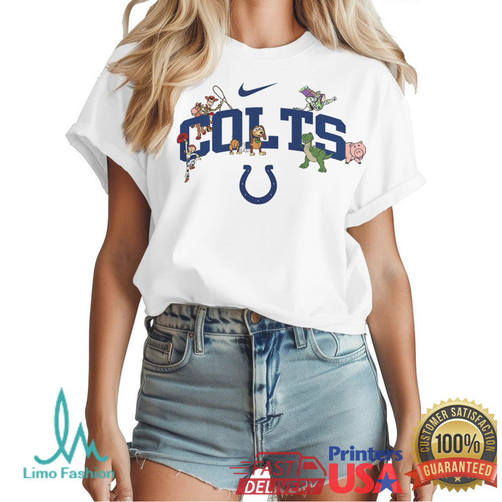 Indianapolis Colts Toy Story Character Custom Women's NFL T Shirt - Limotees LLC