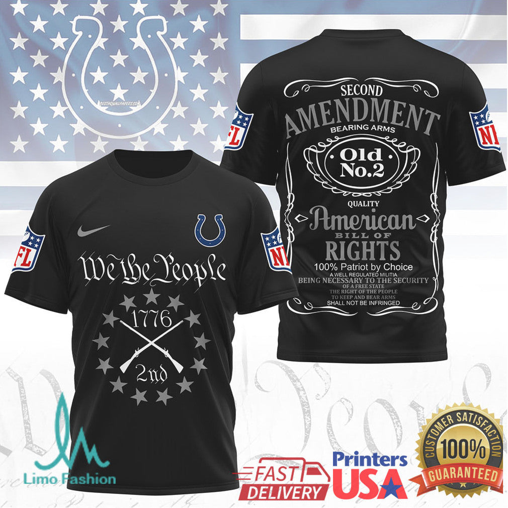 Indianapolis Colts We The People 1776 Second Amendment Patriot T Shirt - Limotees LLC