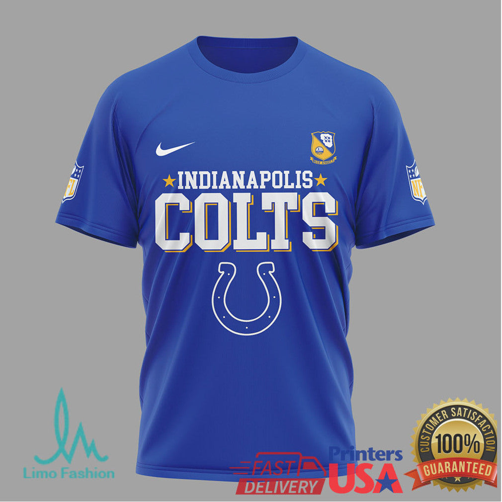 Indianapolis Colts x Blue Angels 80th Anniversary U.S. Navy T Shirt - Limotees LLC