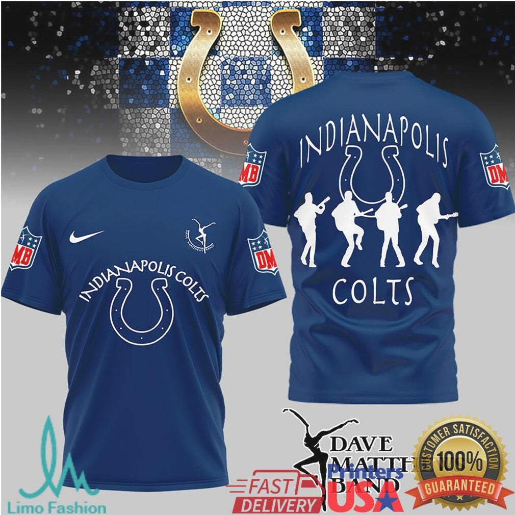 Indianapolis Colts x Dave Matthews Band Dancing Nancies Mashup T Shirt - Limotees LLC