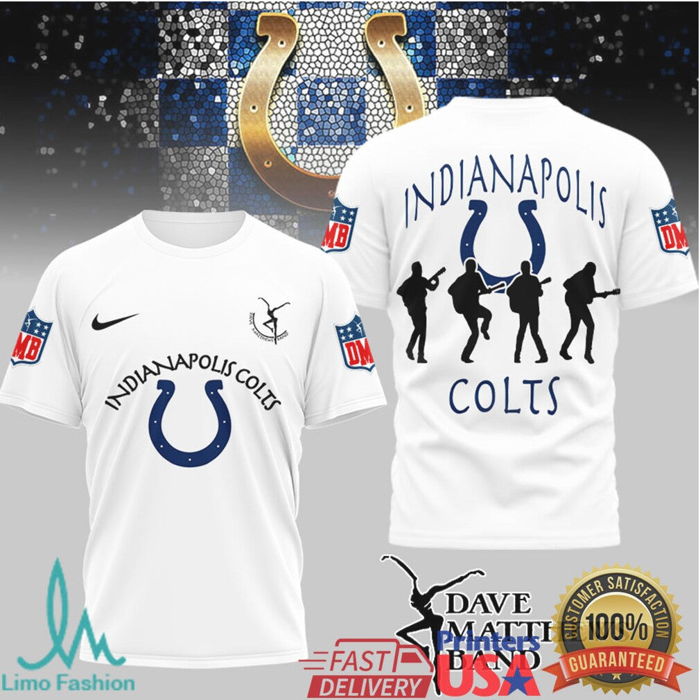 Indianapolis Colts x Dave Matthews Band NFL Fan Mashup T Shirt - Limotees LLC