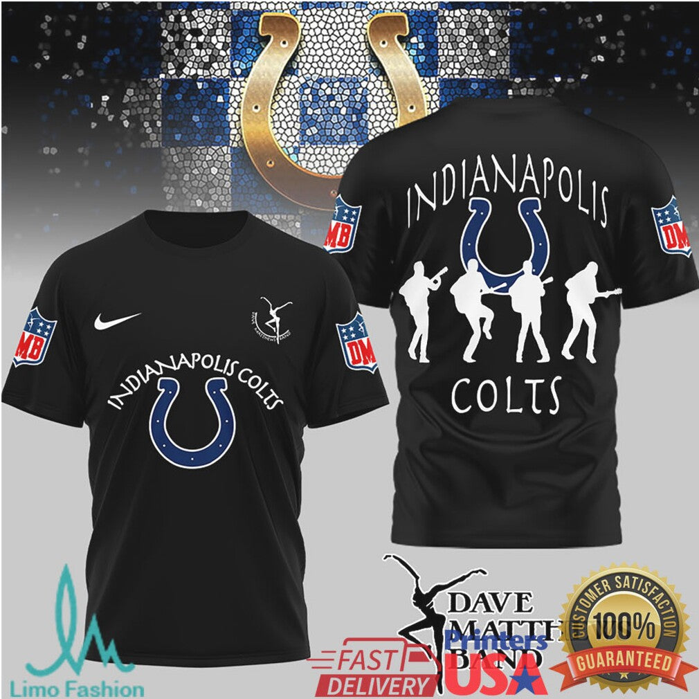 Indianapolis Colts x Dave Matthews Band NFL Fan Mashup T Shirt - Limotees LLC