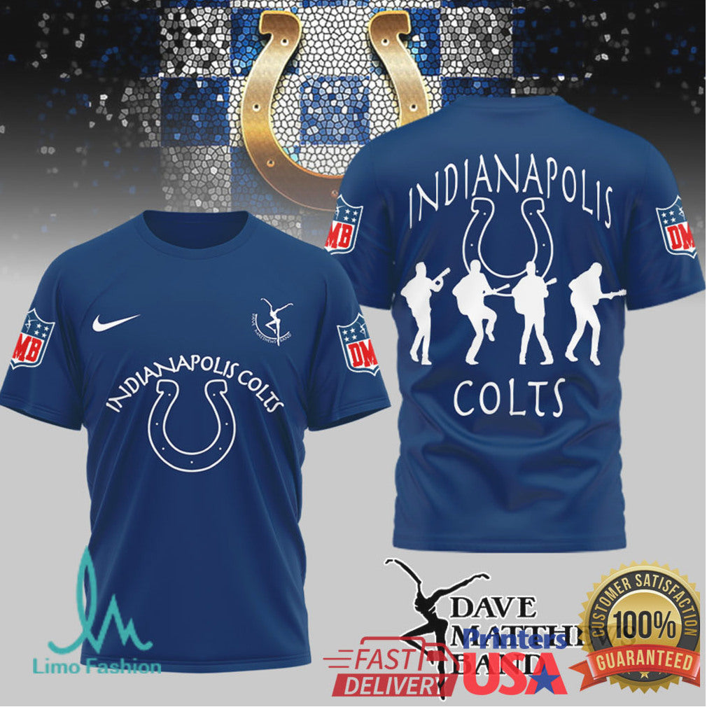 Indianapolis Colts x Dave Matthews Band NFL Fan Mashup T Shirt - Limotees LLC