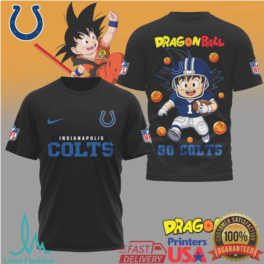 Indianapolis Colts x Dragon Ball Goku Football T Shirt - Limotees LLC