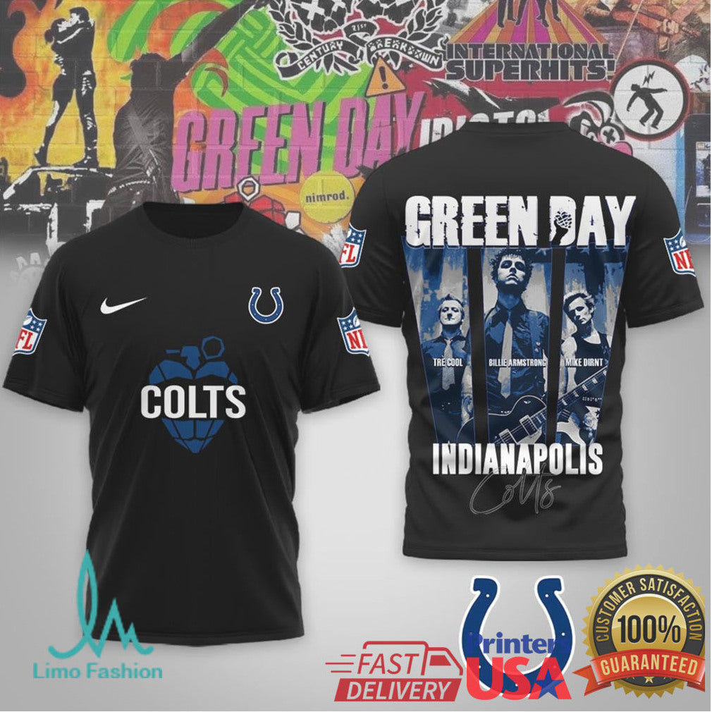 Indianapolis Colts x Green Day Rock Band Graphic Tee - Limotees LLC