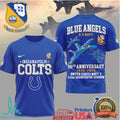 Indianapolis Colts x U.S. Navy Blue Angels 80th Anniversary 1946 2026 T Shirt - Limotees LLC