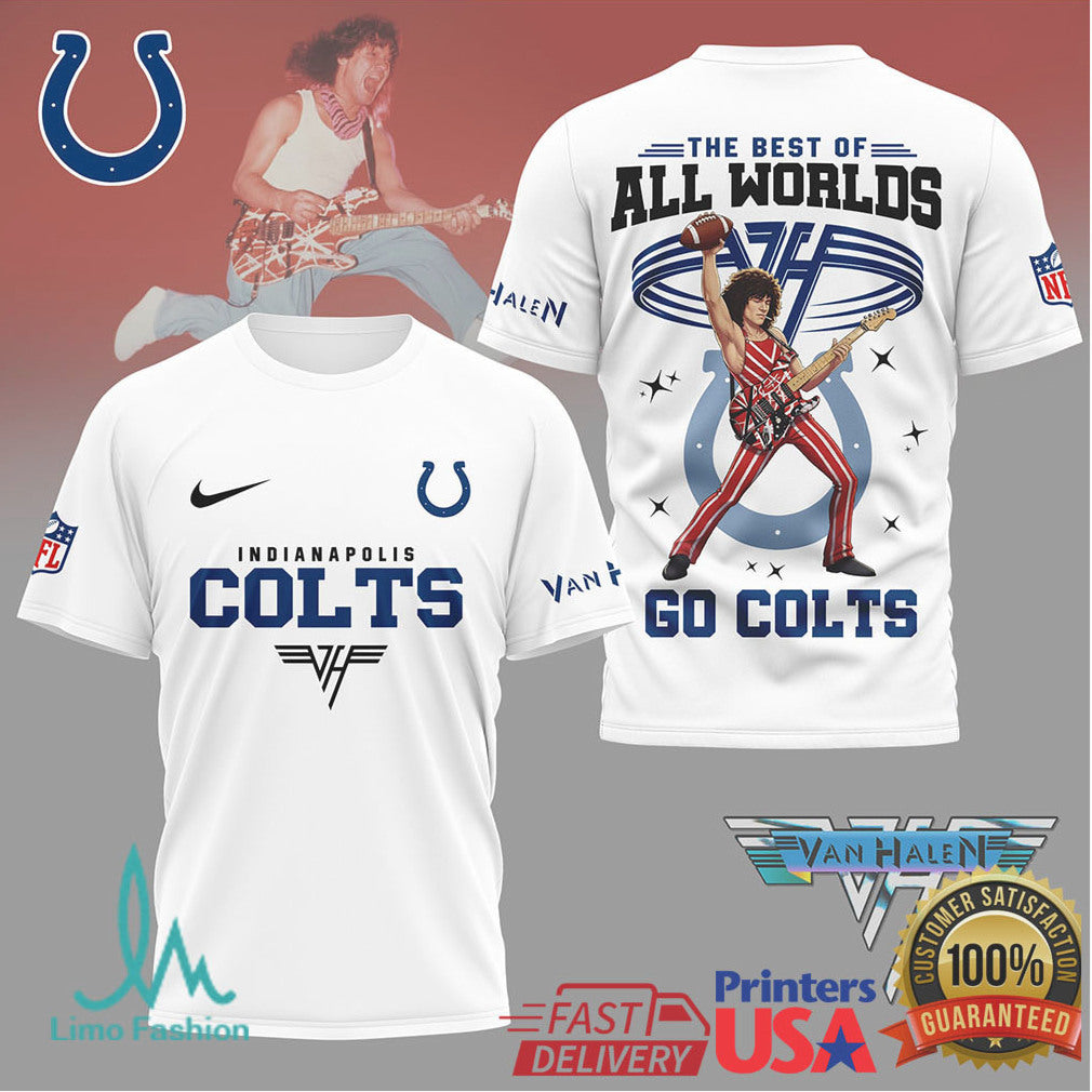 Indianapolis Colts x Van Halen Eddie Van Halen Rock & Football T Shirt