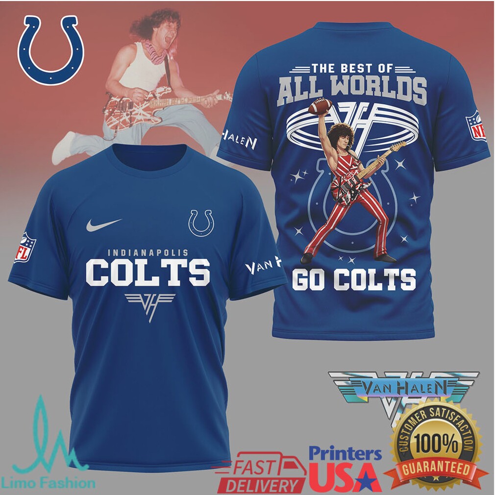 Indianapolis Colts x Van Halen Eddie Van Halen Rock & Football T Shirt