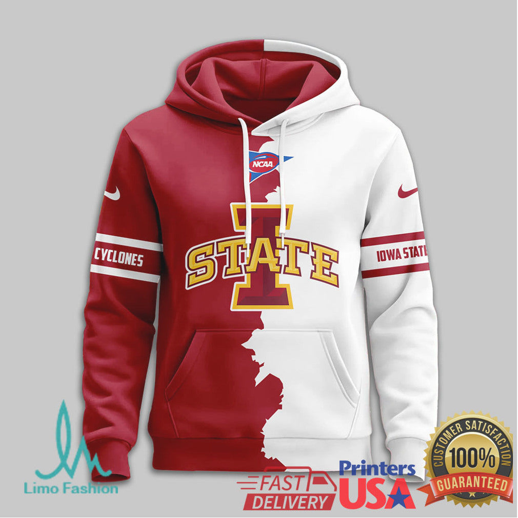 Iowa State Cyclones Go Cyclones Go Custom Name Two Tone T Shirt - Limotees LLC