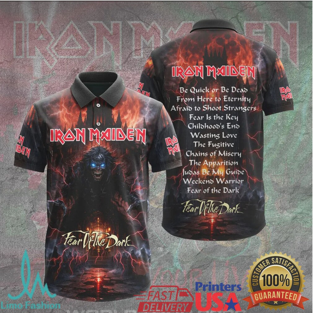 Iron Maiden Fear Of The Dark Album Anniversary Tour Vintage Heavy Metal Fans T Shirt