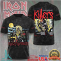 Iron Maiden Killers Album Cover Vintage 1981 Eddie The Head Heavy Metal Fans T Shirt - Limotees LLC