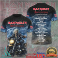 Iron Maiden Run For Your Lives 2026 World Tour Biker Eddie Fans T Shirt