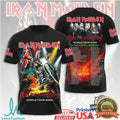 Iron Maiden Run For Your Lives World Tour 2026 T Shirt