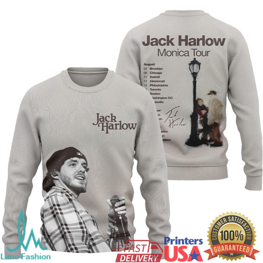 Jack Harlow Monica Tour Concert Dates Graphic T Shirt - Limotees LLC