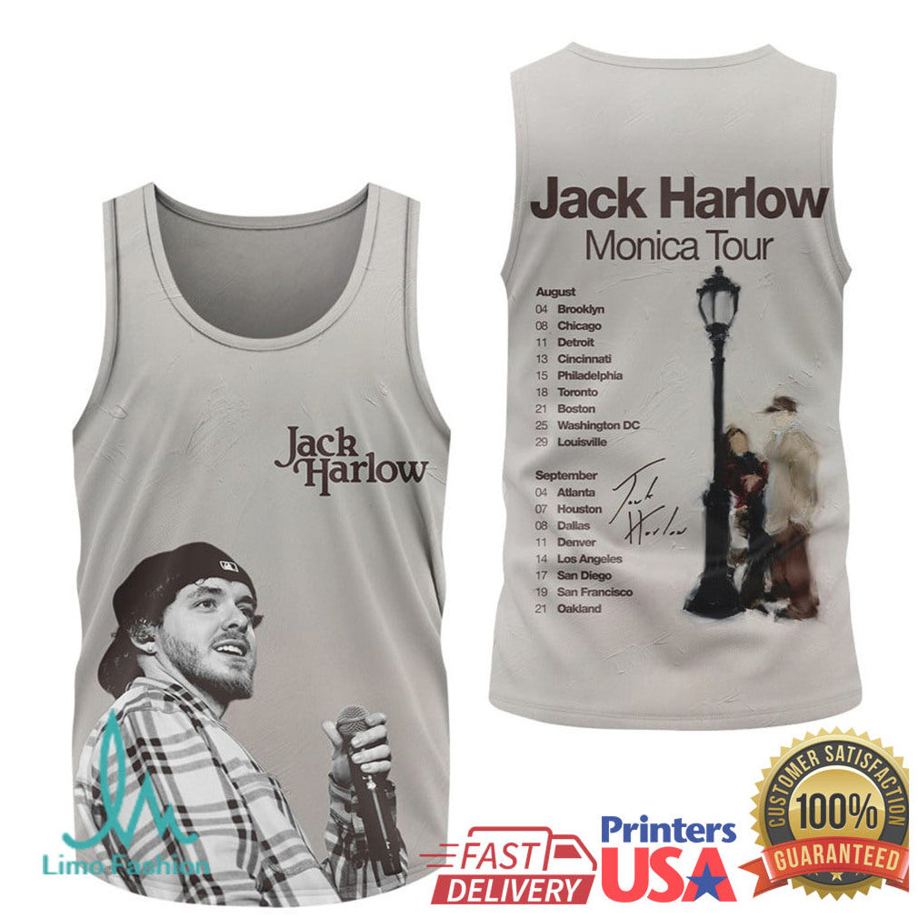 Jack Harlow Monica Tour Concert Dates Graphic T Shirt - Limotees LLC