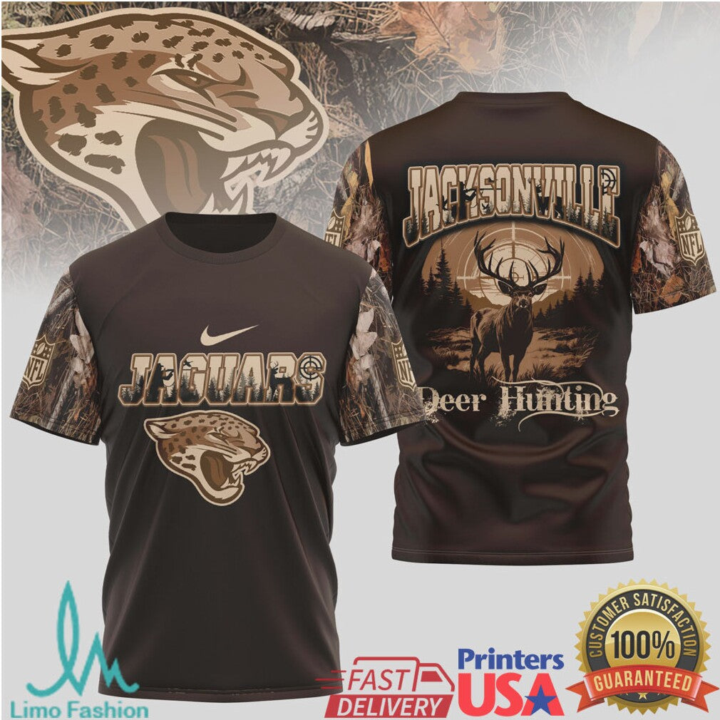 Jacksonville Jaguars Deer Hunting Camo Nfl T Shirt - Limotees LLC
