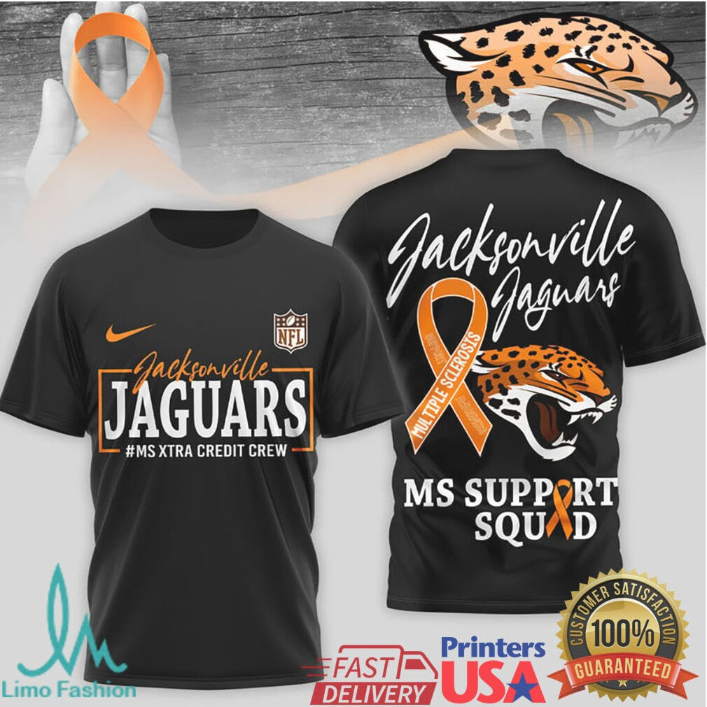 Jacksonville Jaguars MS Support Squad Multiple Sclerosis Awareness T Shirt - Limotees LLC