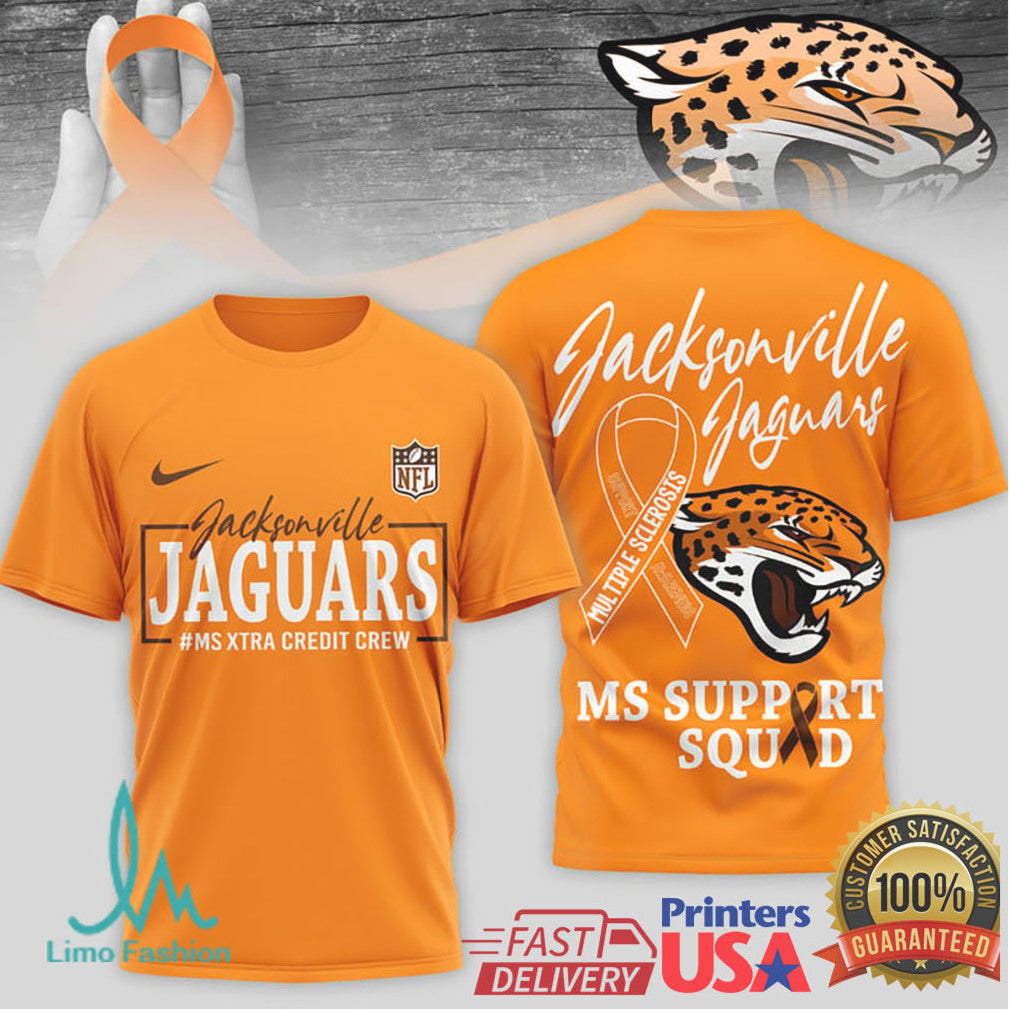 Jacksonville Jaguars MS Support Squad Multiple Sclerosis Awareness T Shirt - Limotees LLC