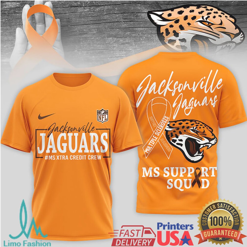 Jacksonville Jaguars MS Support Squad Multiple Sclerosis Awareness T Shirt - Limotees LLC