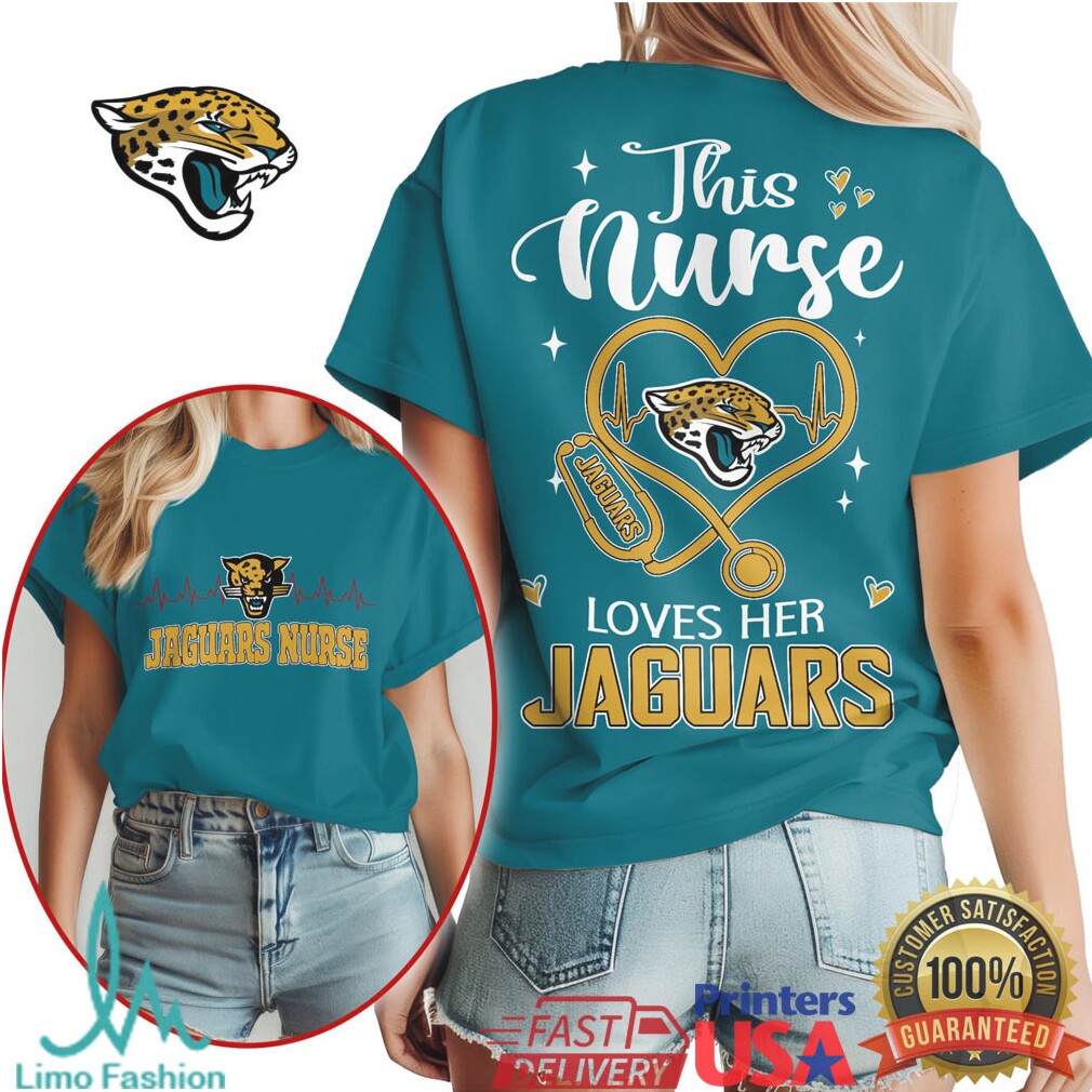 Jacksonville Jaguars Nurse Stethoscope Heart Gameday Shirt - Limotees LLC
