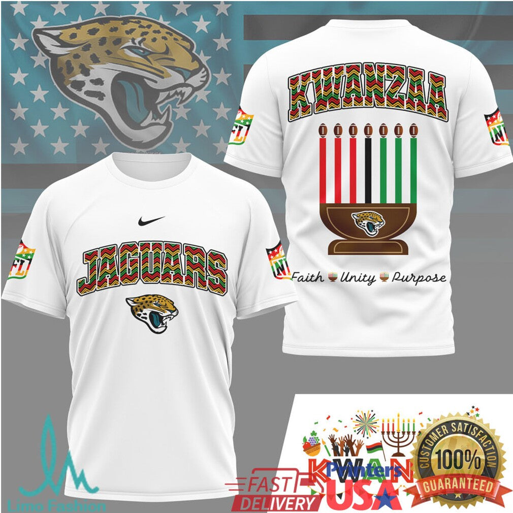 Jacksonville Jaguars Official NFL Kwanzaa Pride 3D Shirt - Limotees LLC