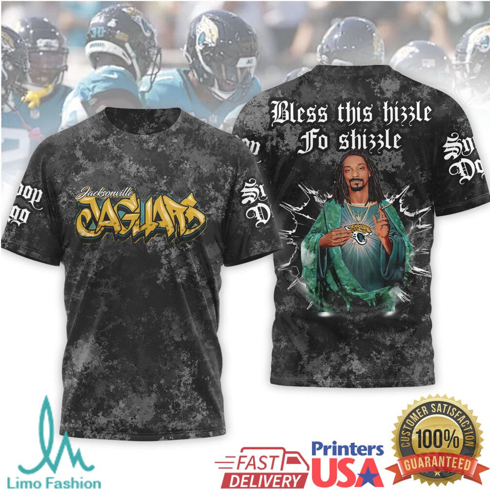 Jacksonville Jaguars Snoop Dogg Bless This Hizzle Graphic T shirt All Over Print