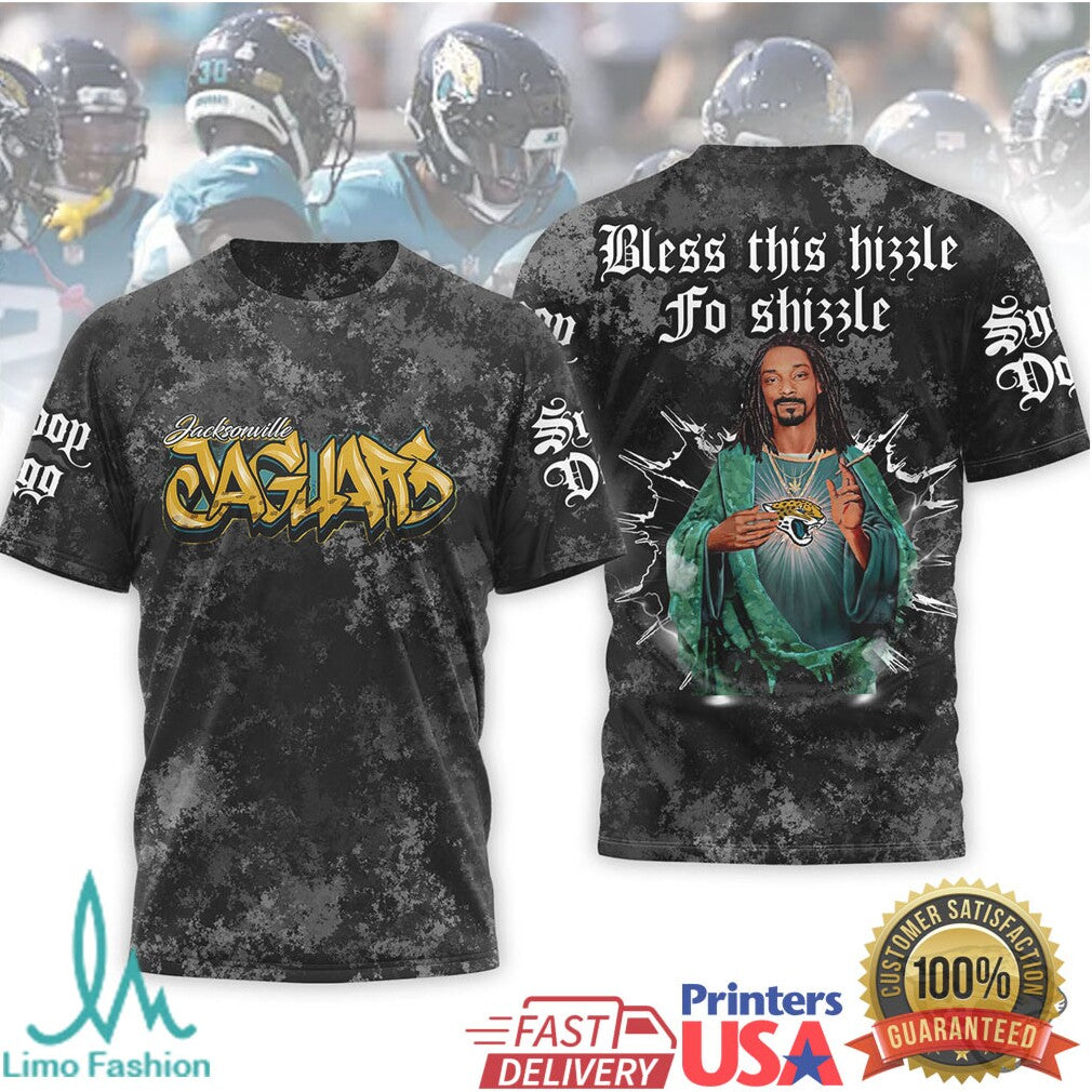 Jacksonville Jaguars Snoop Dogg Bless This Hizzle Graphic T shirt All Over Print