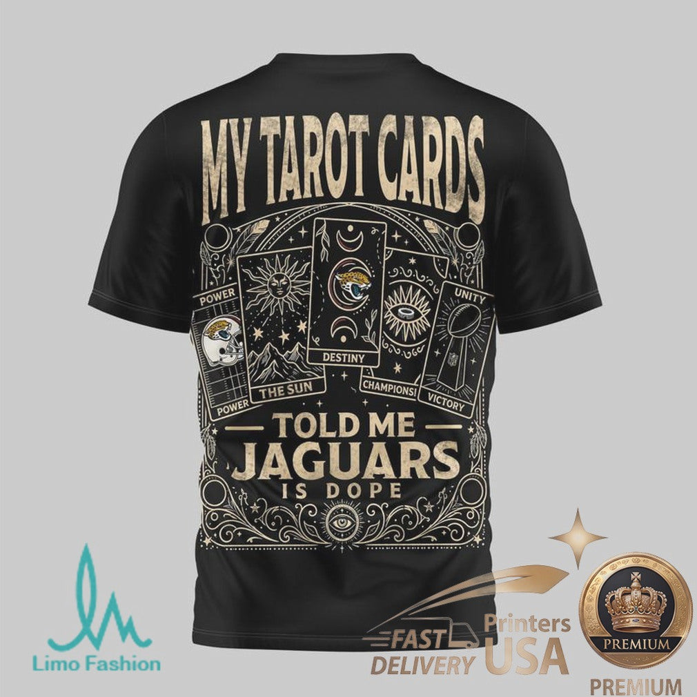 Jacksonville Jaguars Tarot Card Design Mystic Sports T Shirt - Limotees LLC