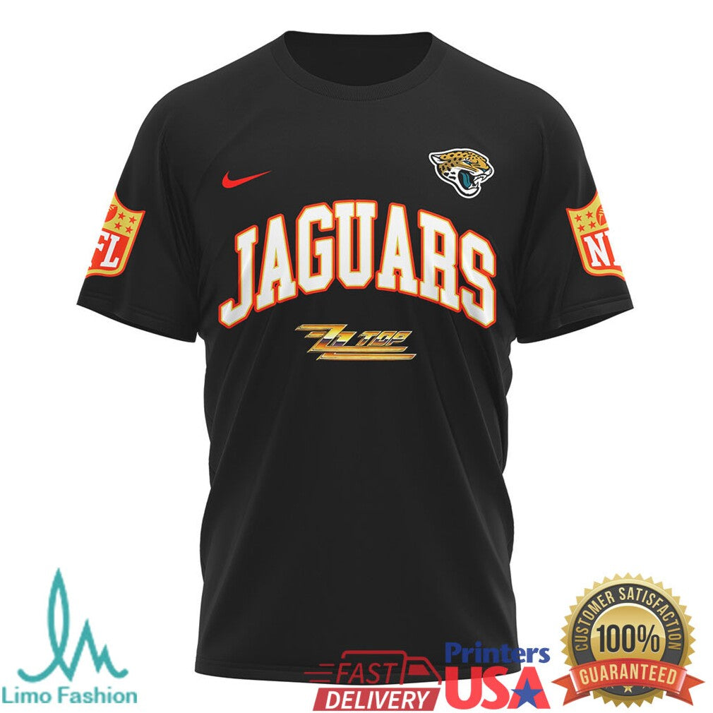 Jacksonville JaguarsOfficial NFL ZZ Top Fan 3D Shirt - Limotees LLC