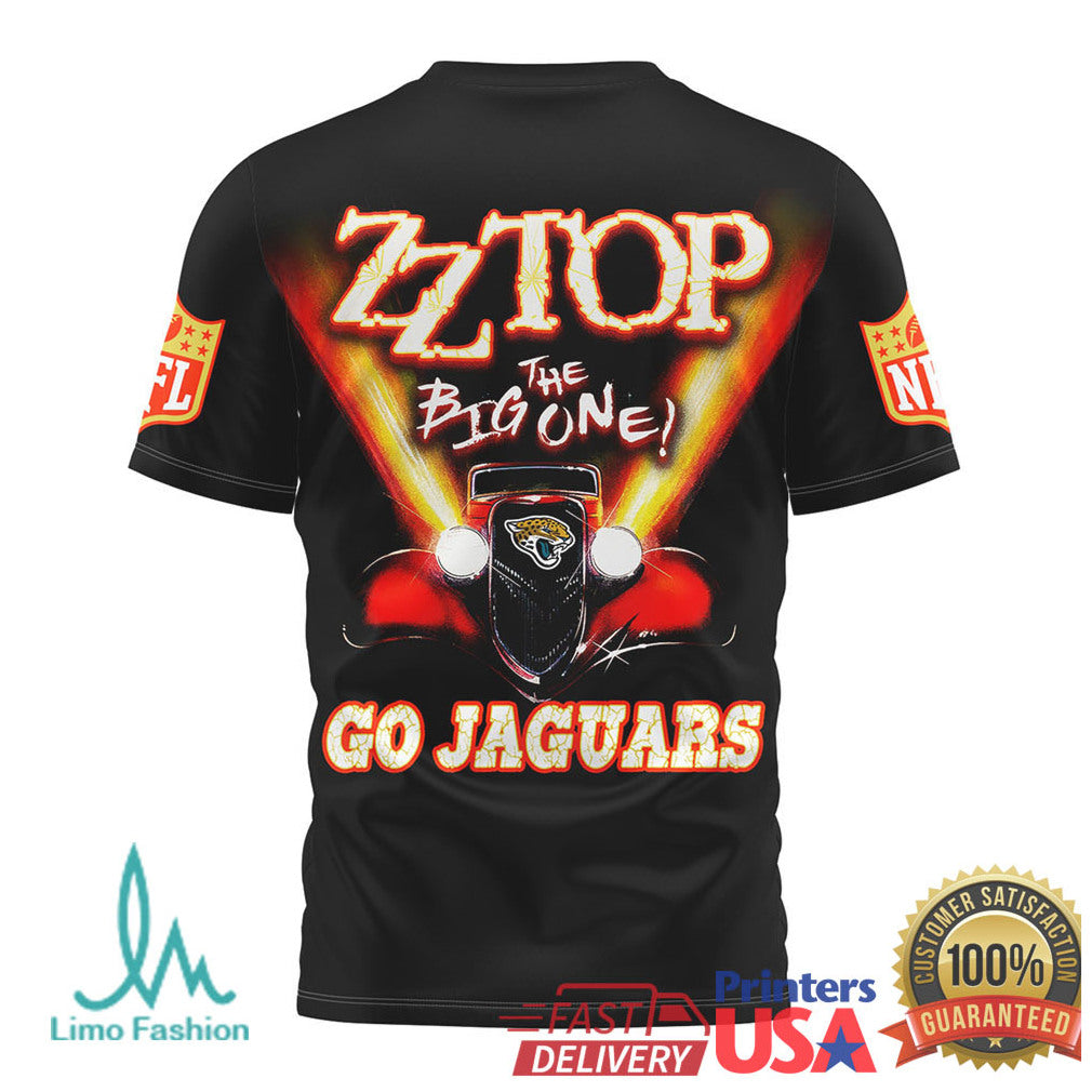 Jacksonville JaguarsOfficial NFL ZZ Top Fan 3D Shirt - Limotees LLC