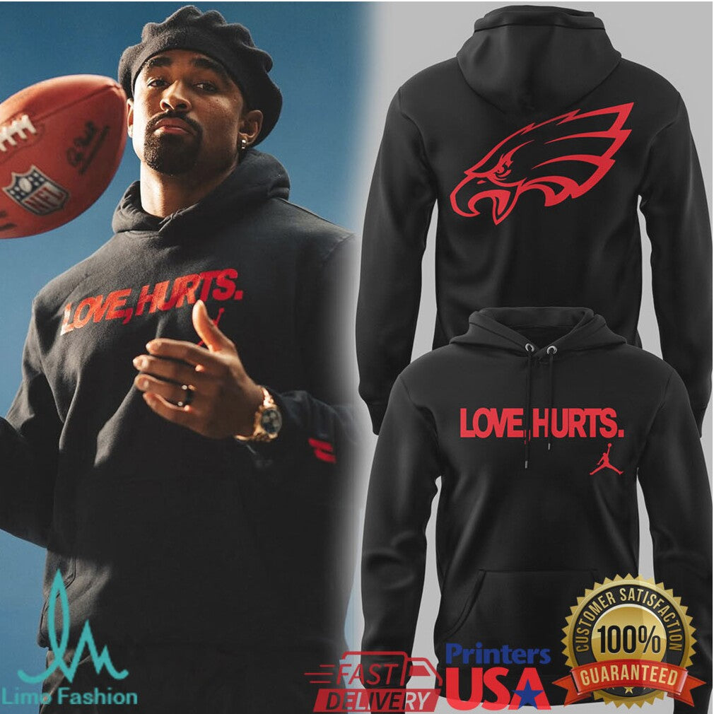 Jalen Hurts Philadelphia Eagles “Love, Hurts.” Jordan Brand Apparel - Limotees LLC