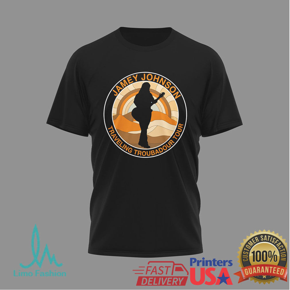 Jamey Johnson Traveling Troubadour Tour 2024 Country Music Concert T Shirt - Limotees LLC