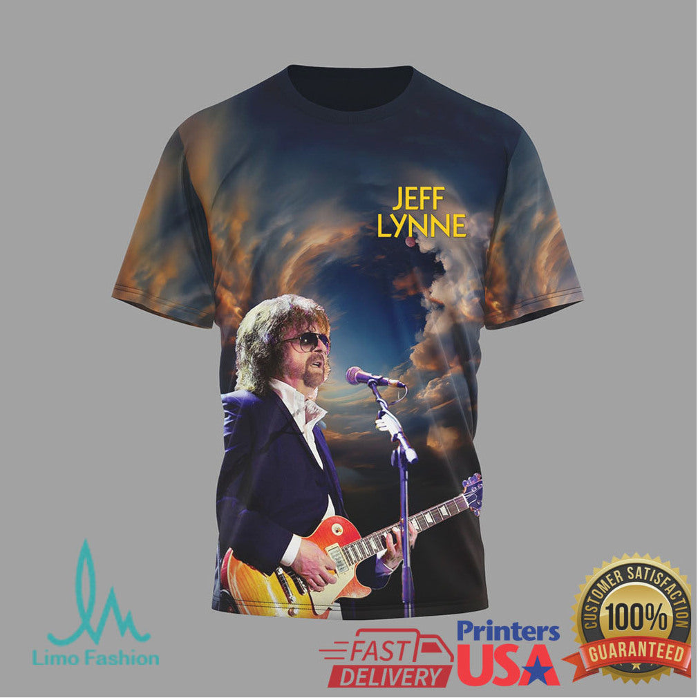 Jeff Lynne's ELO Farewell Tour T Shirt Mr. Blue Sky Lyric Graphic - Limotees LLC