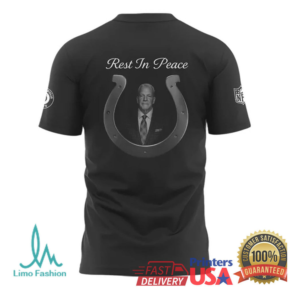 Jim Irsay Tribute T Shirt Rest In Peace Indianapolis Colts Owner Memorial T Shirt