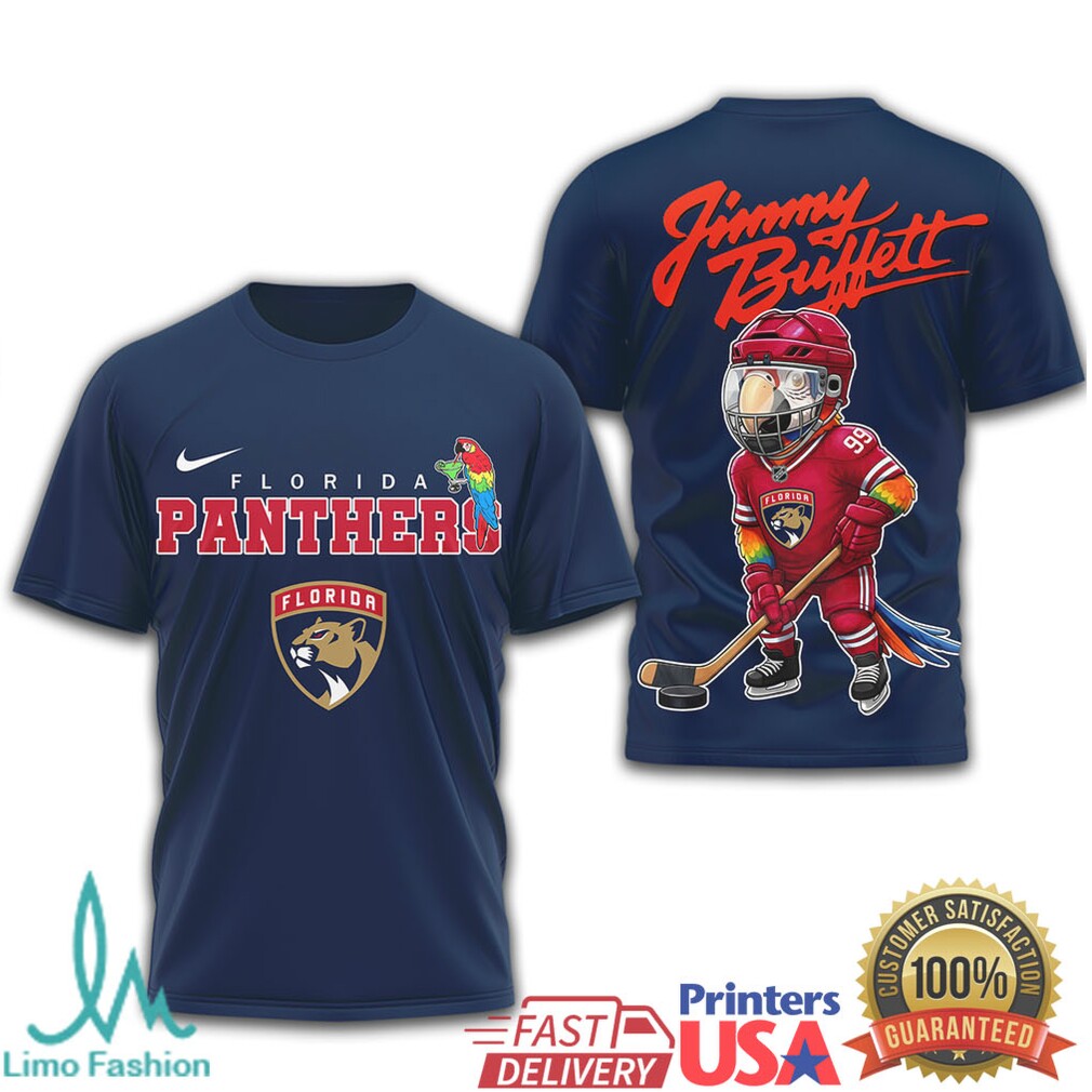 Jimmy Buffett Florida Panthers Parrot Head Hockey T Shirt - Limotees LLC