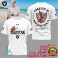 Jimmy Buffett Forever In Margaritaville Las Vegas Raiders Parrot Tribute Tee - Limotees LLC