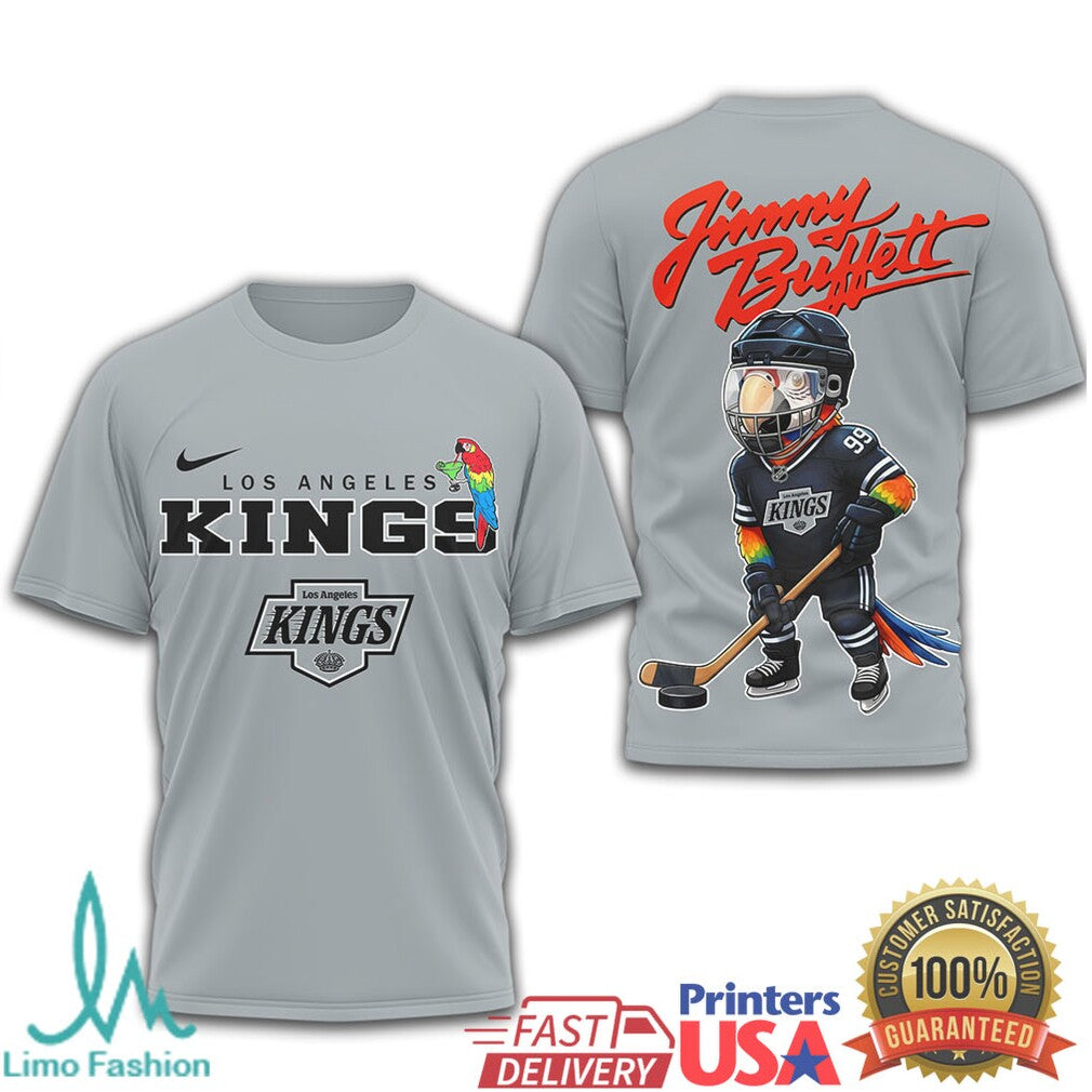 Jimmy Buffett LA Kings Parrot Head Hockey T Shirt - Limotees LLC