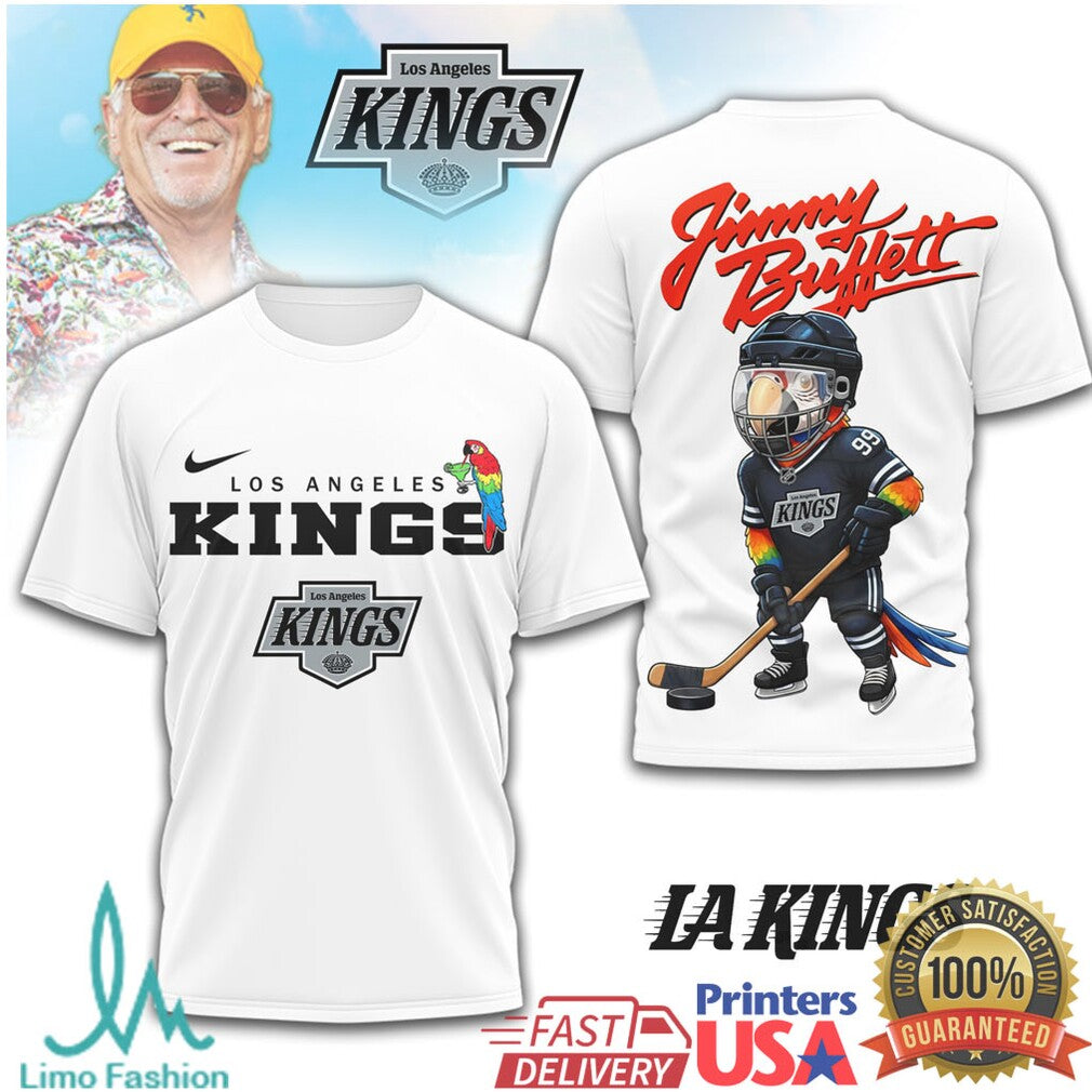 Jimmy Buffett LA Kings Parrot Head Hockey T Shirt - Limotees LLC