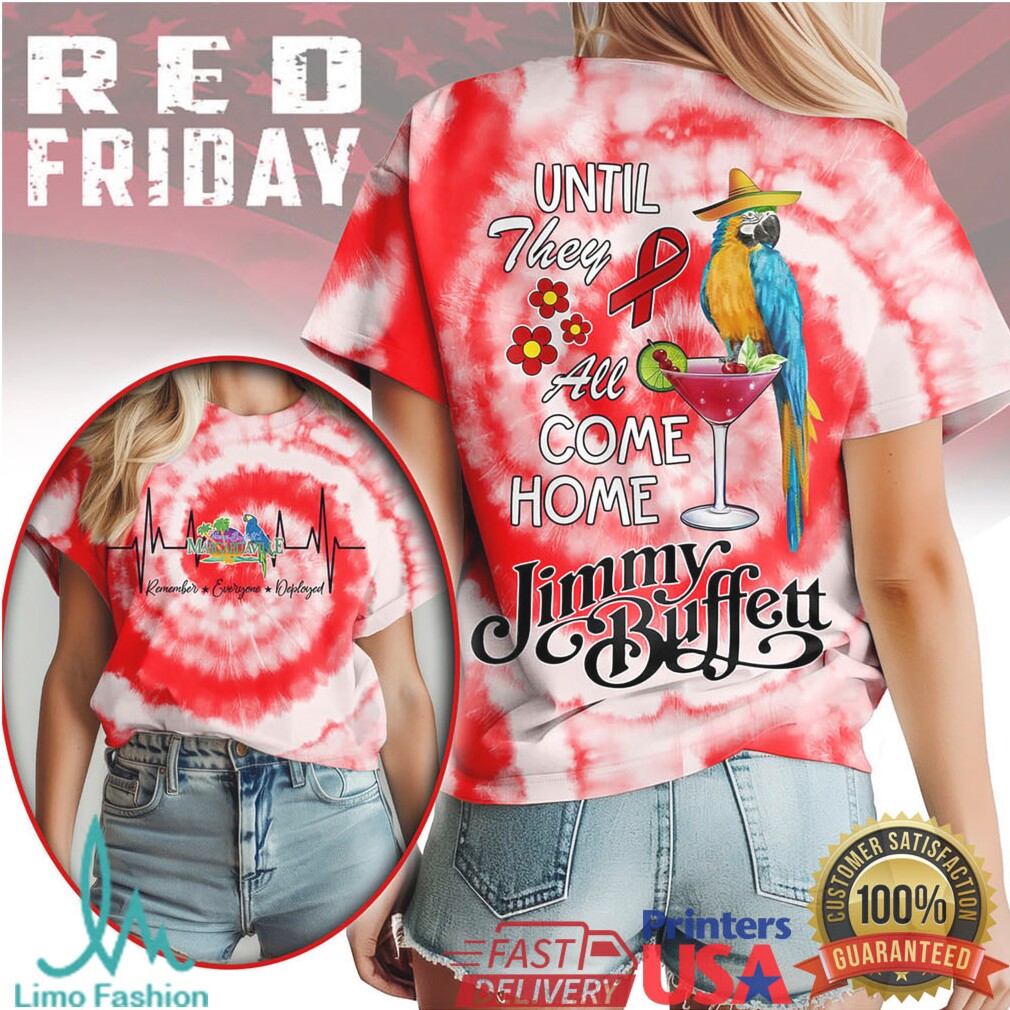Jimmy Buffett Parrot R.E.D. Friday Shirt Margaritaville Military Support Tee - Limotees LLC