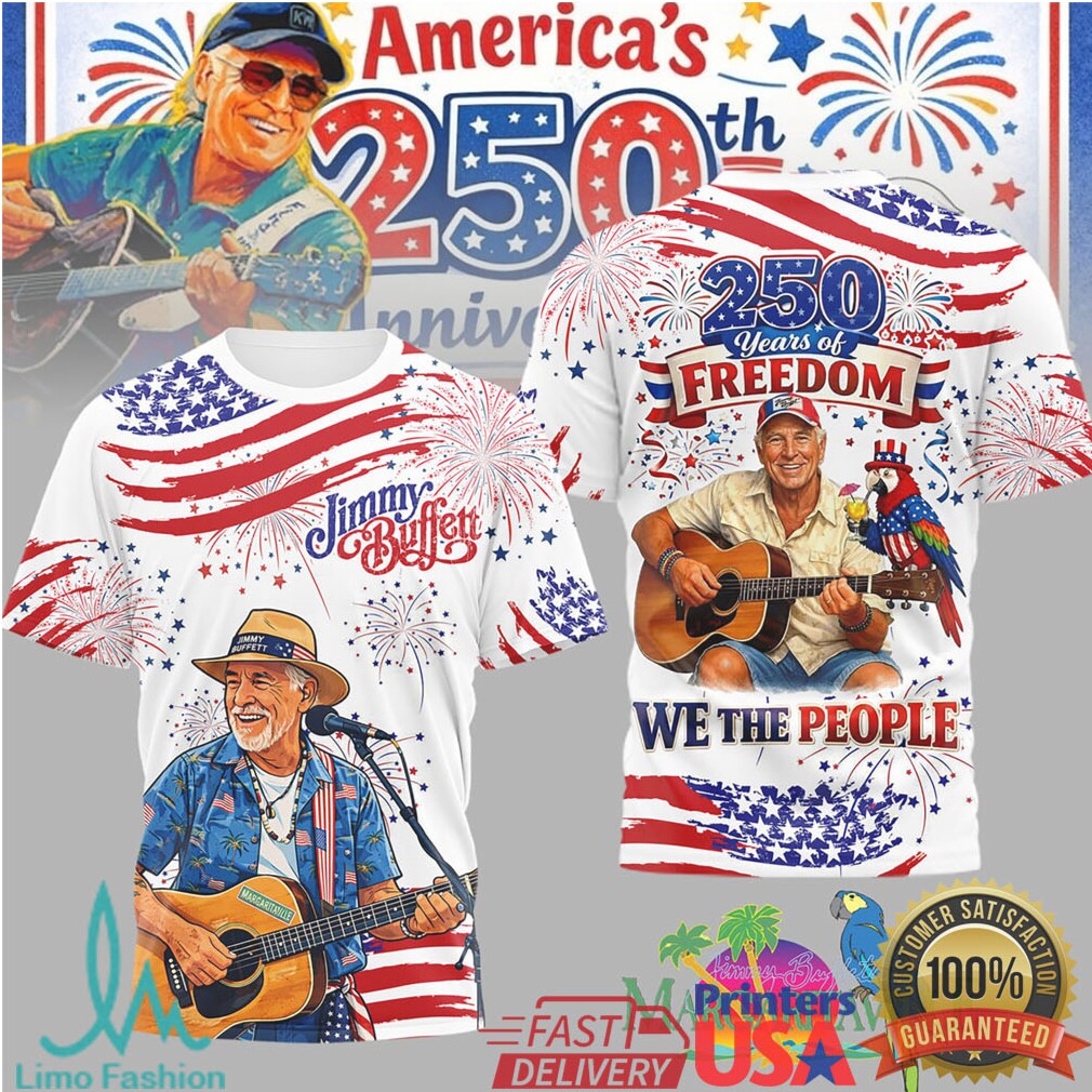 Jimmy Buffett We The People 250th Anniversary Freedom Flag All Over Print Shirt - Limotees LLC