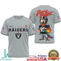 Jimmy Buffett x Las Vegas Raiders Parrot Football Fan T Shirt - Limotees LLC