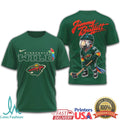 Jimmy Buffett x Minnesota Wild Parrot Head Hockey Fan Tribute T Shirt - Limotees LLC