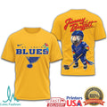 Jimmy Buffett x St. Louis Blues Parrot Head Hockey T Shirt - Limotees LLC