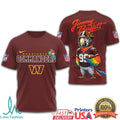 Jimmy Buffett x Washington Commanders Parrot NFL Fan T Shirt - Limotees LLC