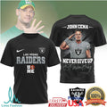 John Cena x Las Vegas Raiders “Never Give Up” Just Win Baby T Shirt - Limotees LLC