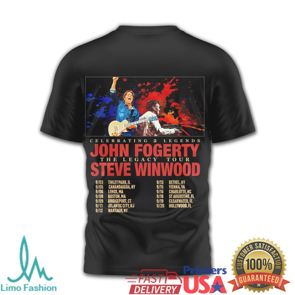 John Fogerty & Steve Winwood The Legacy Tour 2024 T Shirt