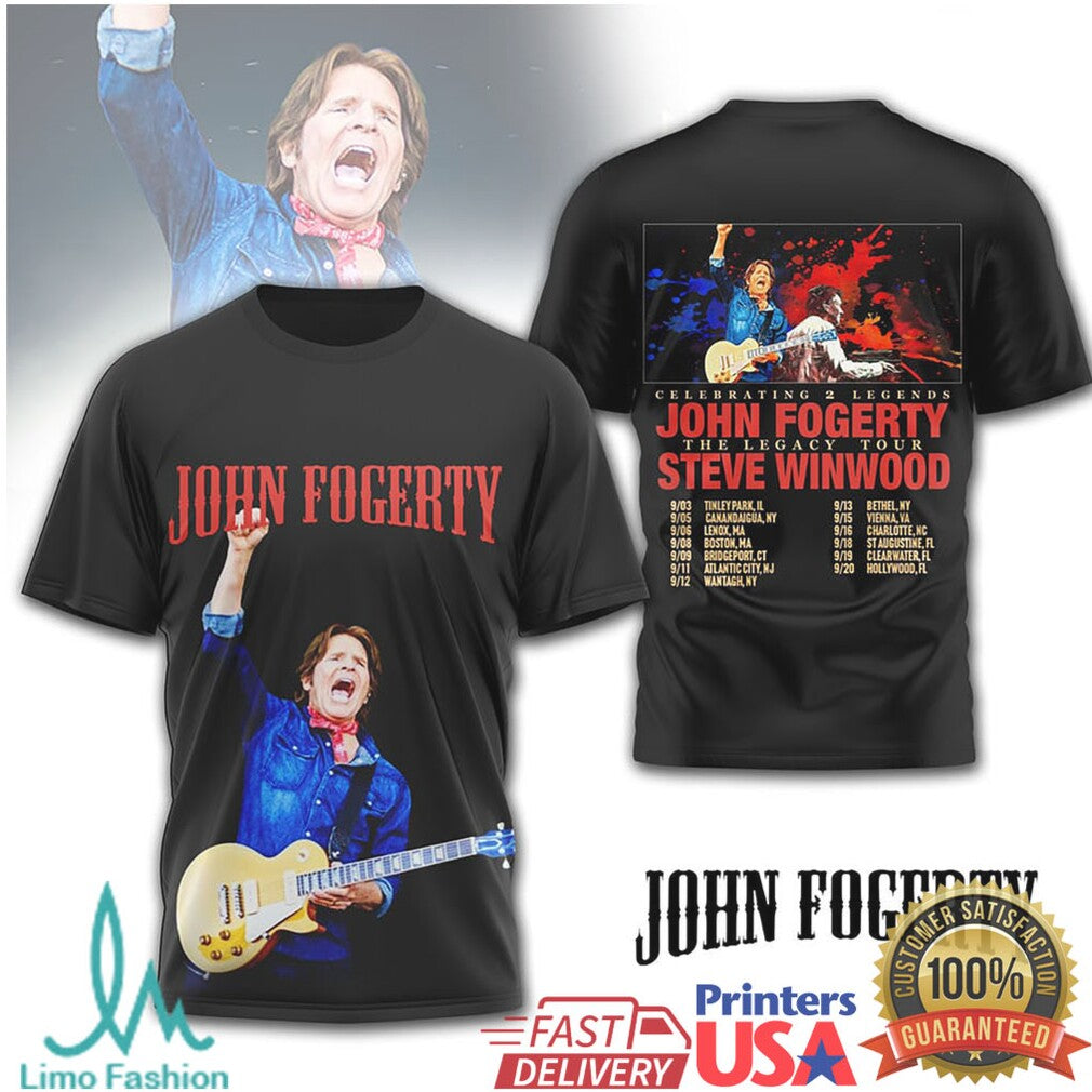 John Fogerty & Steve Winwood The Legacy Tour 2024 T Shirt