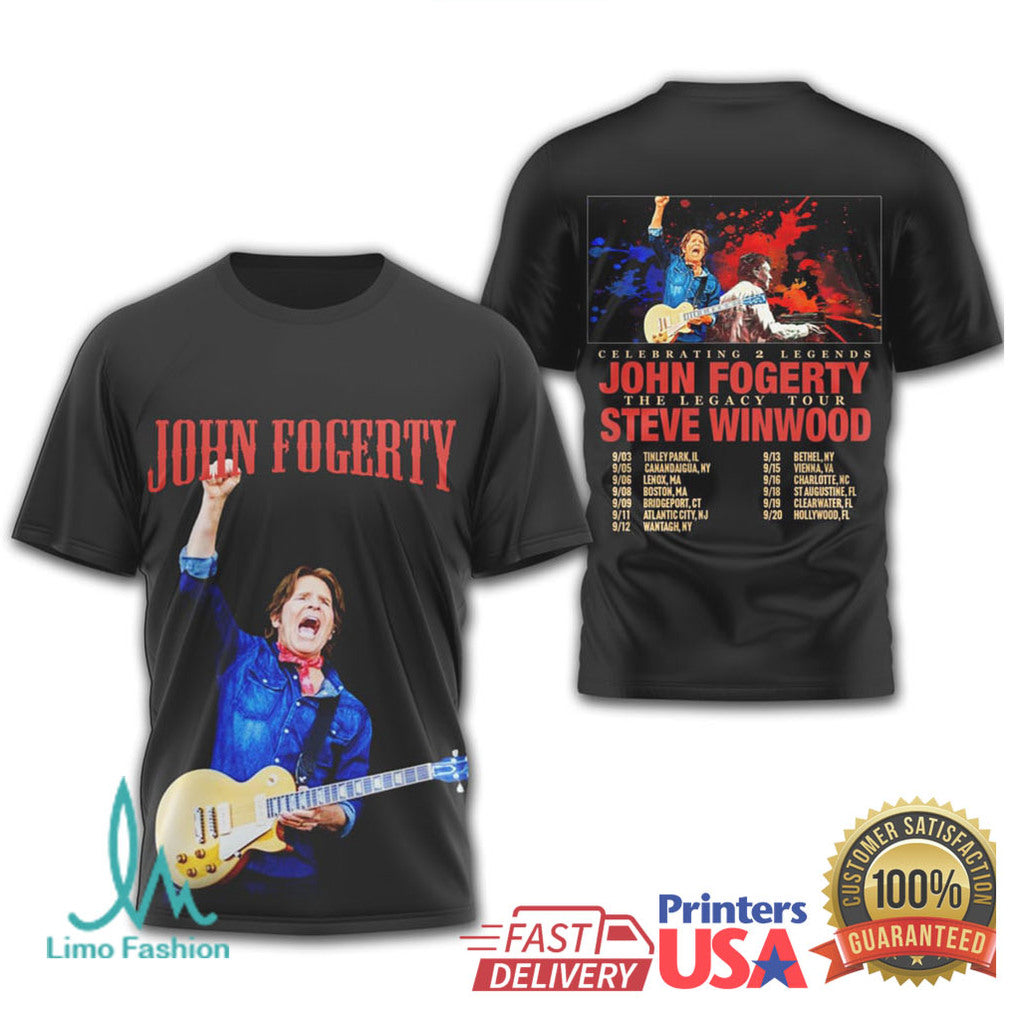 John Fogerty & Steve Winwood The Legacy Tour 2024 T Shirt